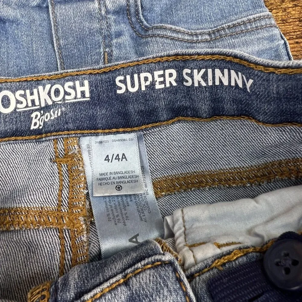 Kids Jeans Lot of 3 (2 4A + 1 5A)OshKosh B'Gosh and Old Navy